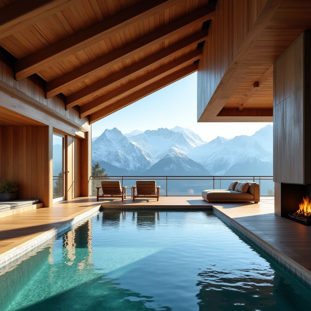 Chalet Alpin Luxe dans les Alpes